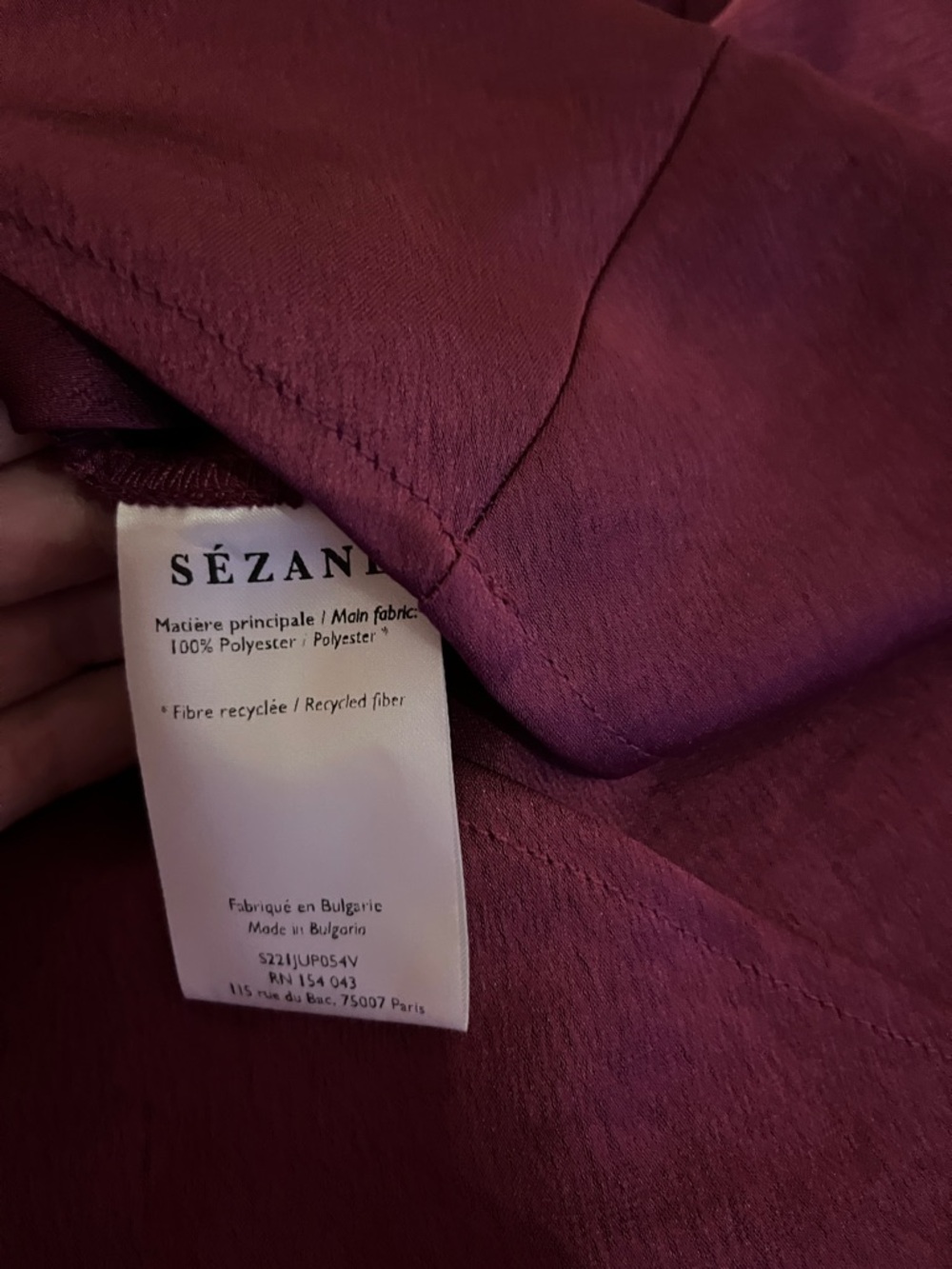 Sezane Sandy Skirt in Purple - Picture 3 of 6